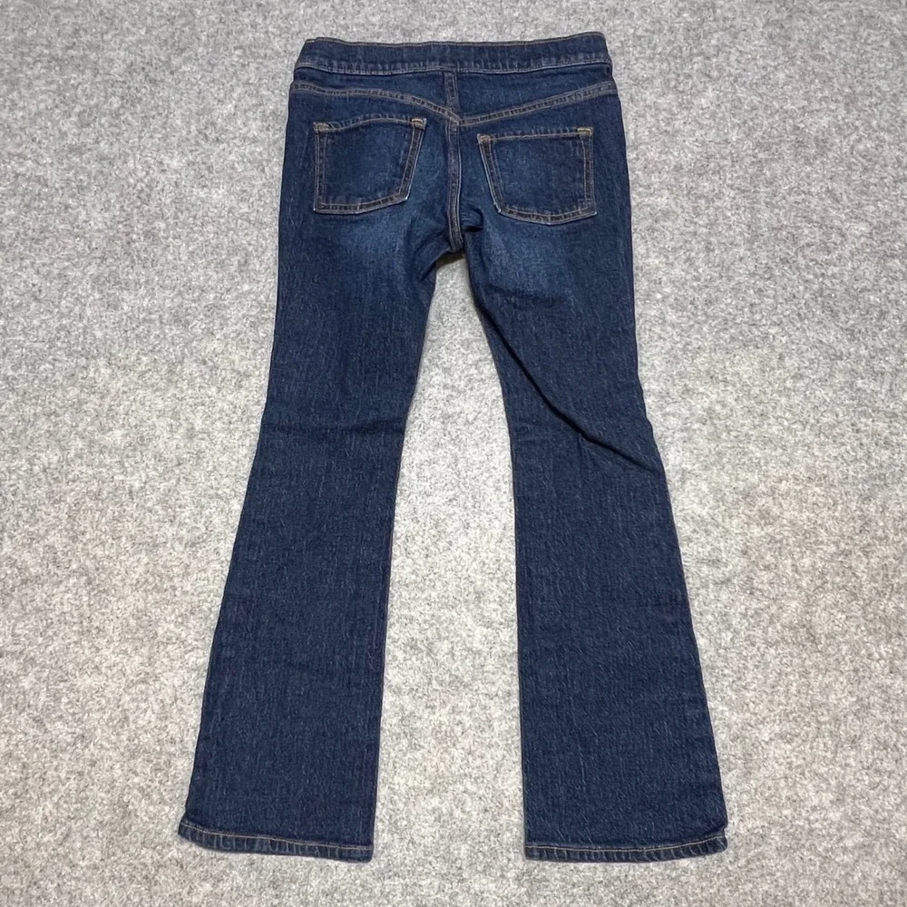 Old Navy Girls Dark Wash Built-In Tough Boot-Cut Jeans Size L 10-12 Pull On
